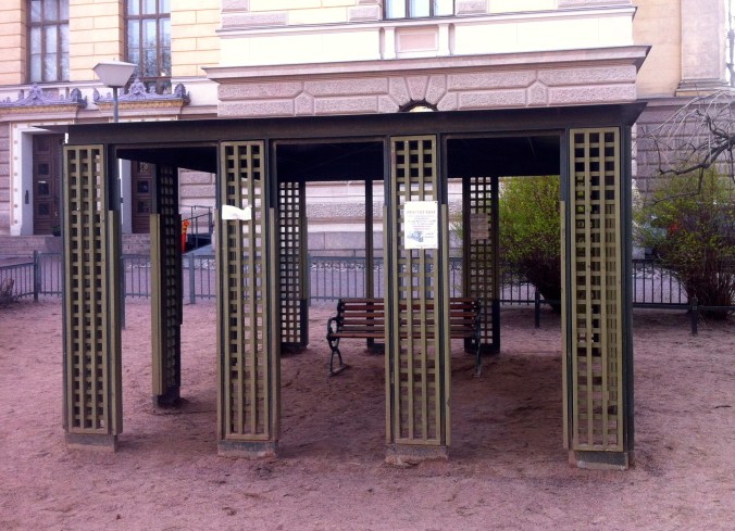 I used to watch people to see if we were expected to park our strollers under here or was it just an option?